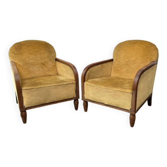 Paire de fauteuils Art Deco