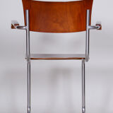 Set Of 4 Restored Bauhaus Beech Plywood Armchairs by Mart Stam, High Gloss, 1930s, Germany