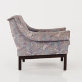Fauteuil avec pieds en hêtre, design années 1970