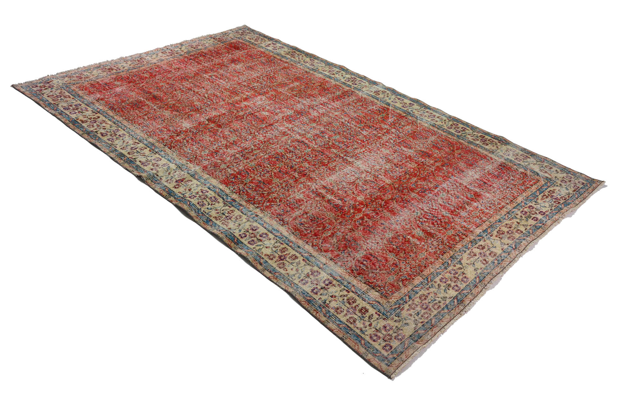 Anatolian handmade vintage rug 330 cm x 208 cm
