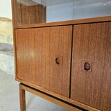 Small MDK display case / teak veneer bookcase 1960 Scandinavian design