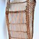 Rattan wicker woven bamboo bassinet or vintage bread pan