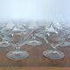 9 coupes à champagne art déco taillées main