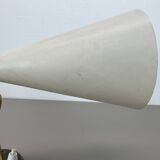 brass and metal diabolo stilnovo style theatre wall light, italy 1950s