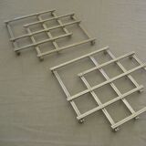 Silver metal underside
