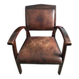 Fauteuil en cuir, ancien année 70/80