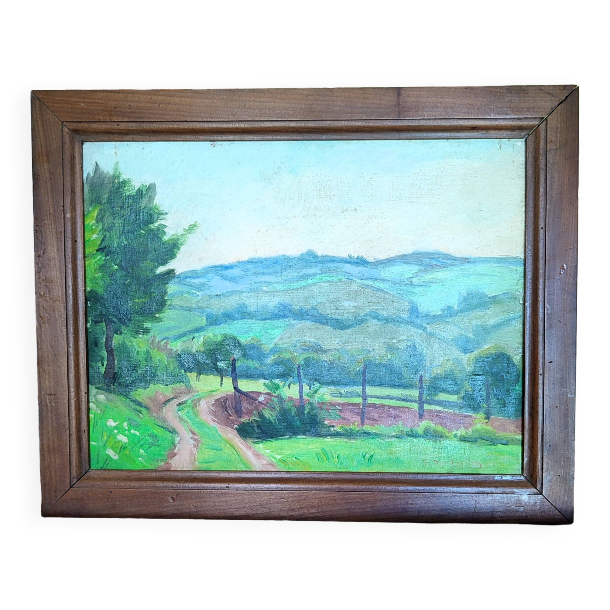 Landscape of limousin by gaston dardaillon (19th-20th century)