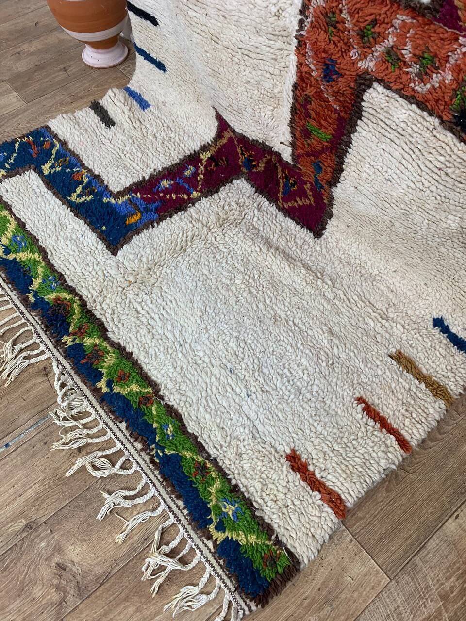 Handmade Moroccan Berber rug 258 X 150 CM