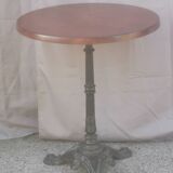 Vintage bistrot table "brown top"