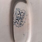 Sauciere XlXth in earthenware, stamped lille keller & guerin- luneville