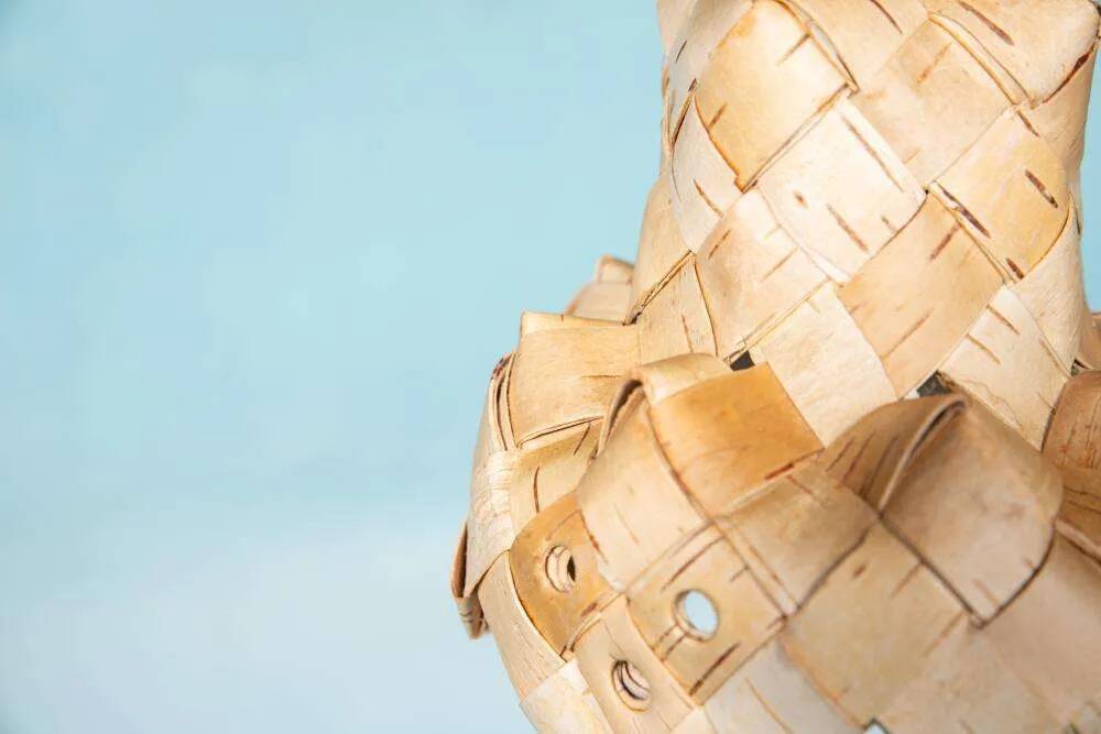 Vintage Scandinavian pendant from the 1960s, Japandi pendant.