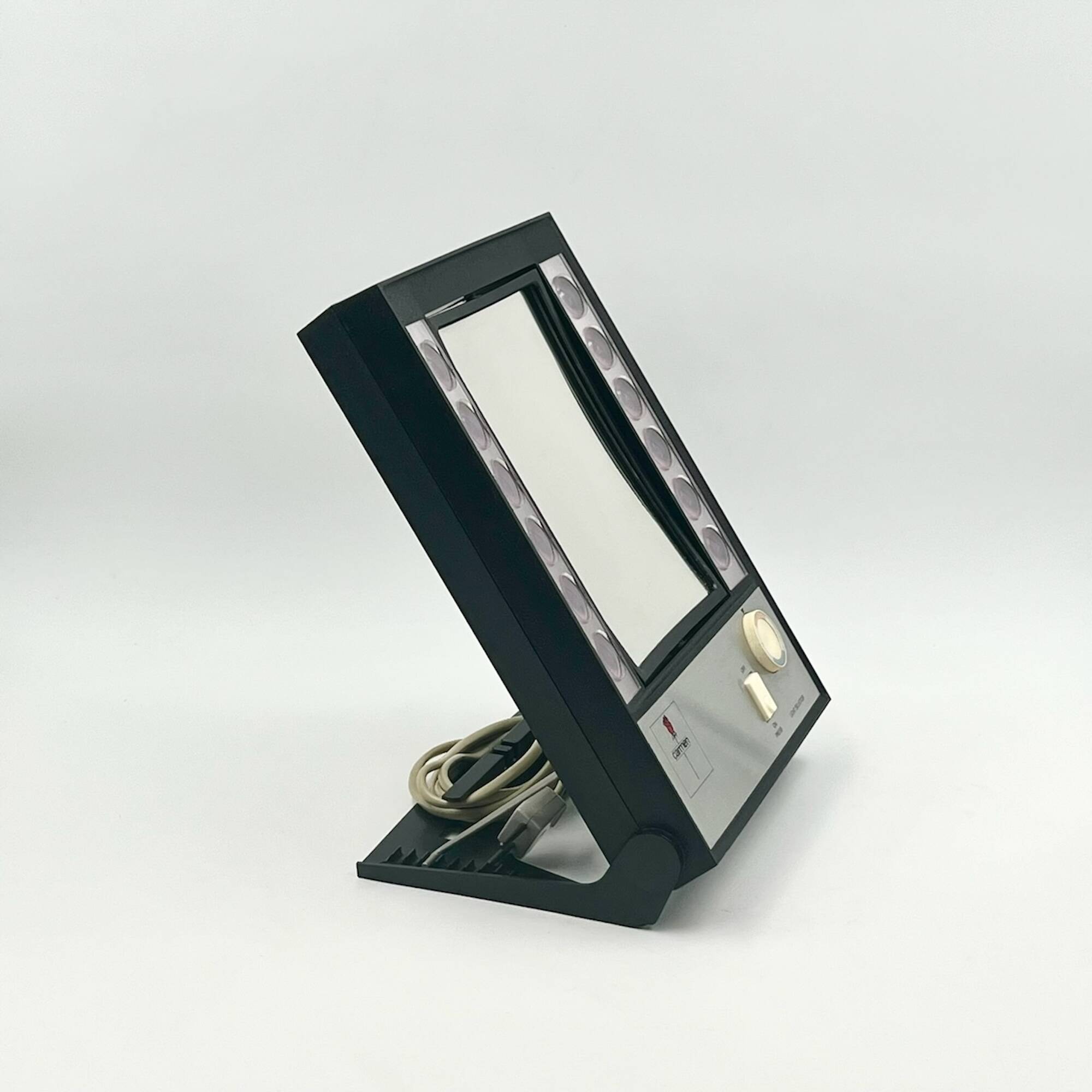 70s mirror with light, Carmen Denmark - MCM vintage