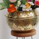 Golden brass cache-pot