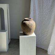 Borneo vase in brown terracotta (1) H35 D23