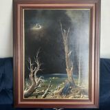 Acrylic on canvas by Jacques Petit signed