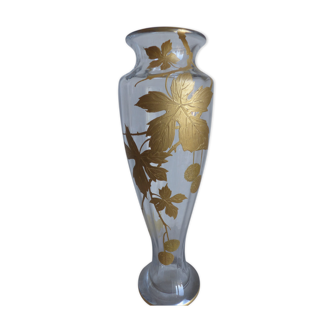 Art Nouveau era blown glass vase 1900