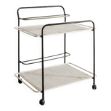 Vintage French Mid Century Drink Bar Trolley by Mathieu Matégot, 1950s