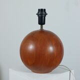 Pair of vintage mid century teak table lamps Kirk Copenhagen