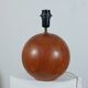 Pair of vintage mid century teak table lamps Kirk Copenhagen