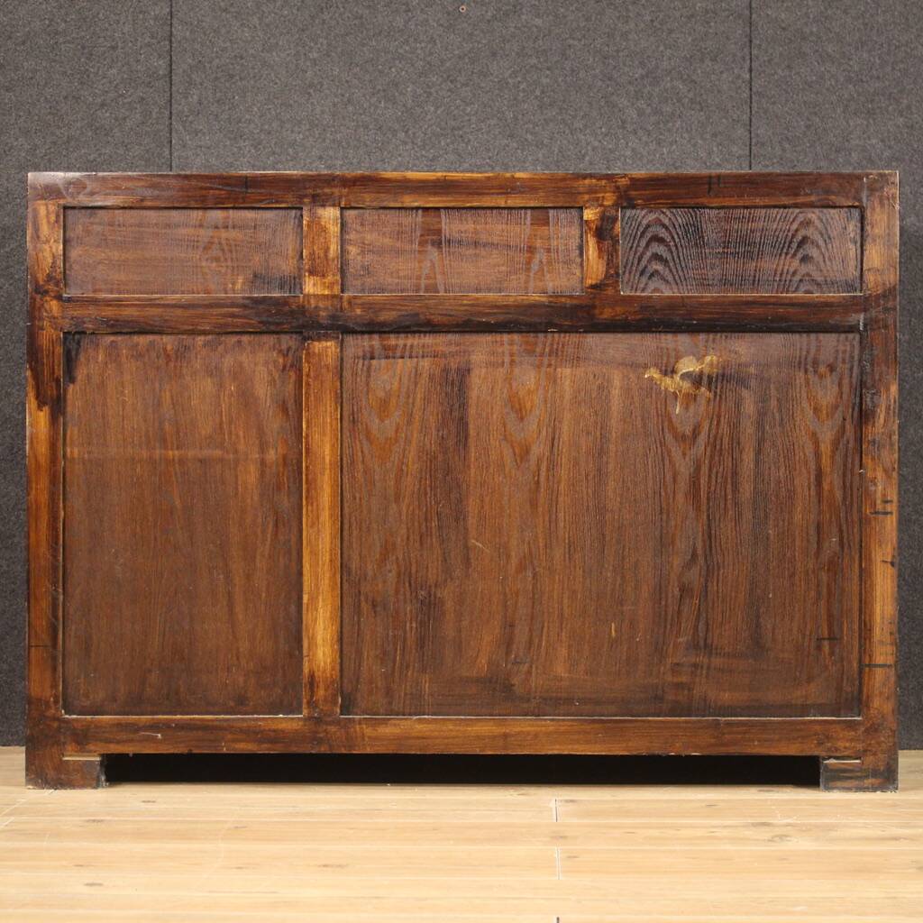 Chinese sideboard in lacquered exotic wood from the 20th century