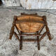 Nursing Chair Nursery Antique Turned Wood + Woven Straw Seat