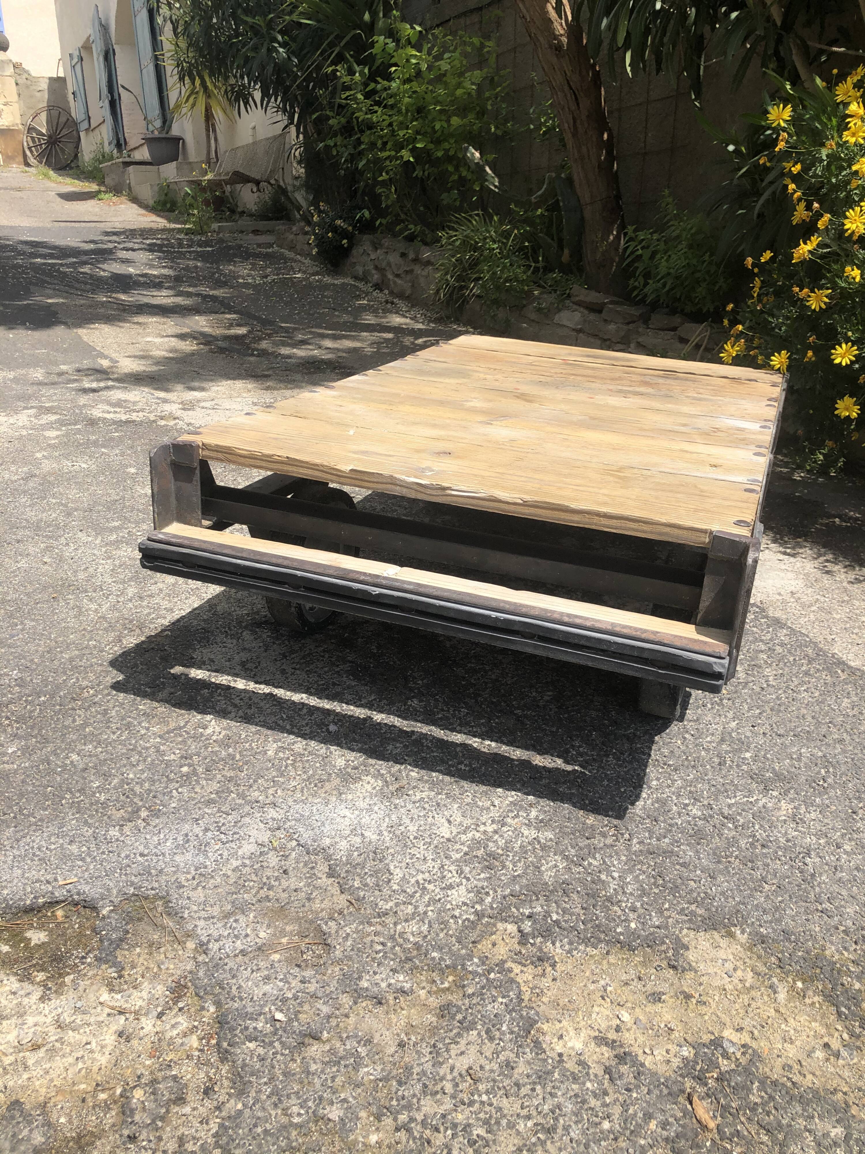 Industrial coffee table