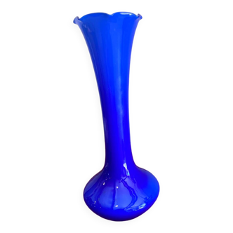 Cobalt corolla vase