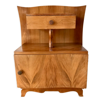 Chevet en bois de hêtre art déco années 30