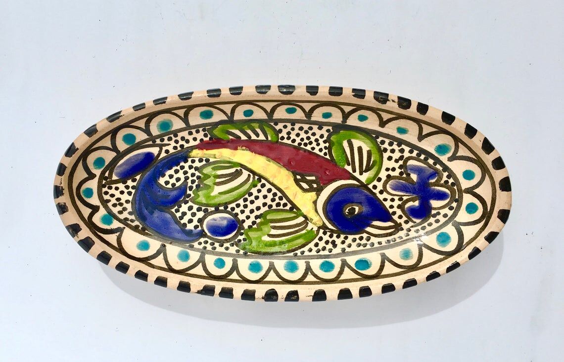 Céramique espagnole d’un poisson vers 1930