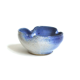 Blue ceramic ashtray