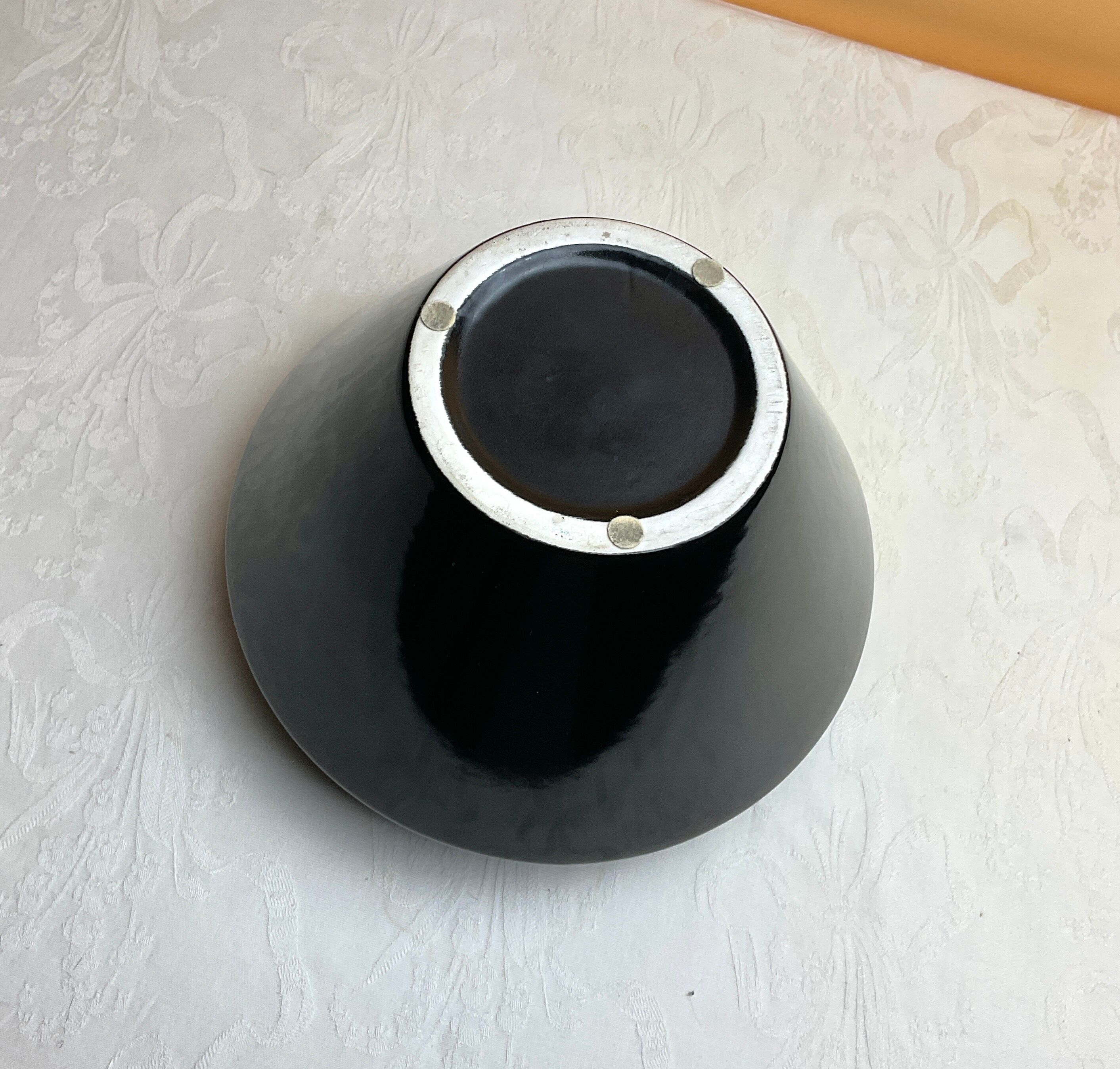 Black ethno-style vase