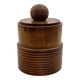 Wooden turned covered pot – vintage snuff box A680