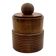 Wooden turned covered pot – vintage snuff box A680
