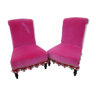 Pair of Napoleon III armchairs