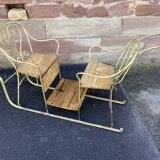 Sled double sled alsace 1900s