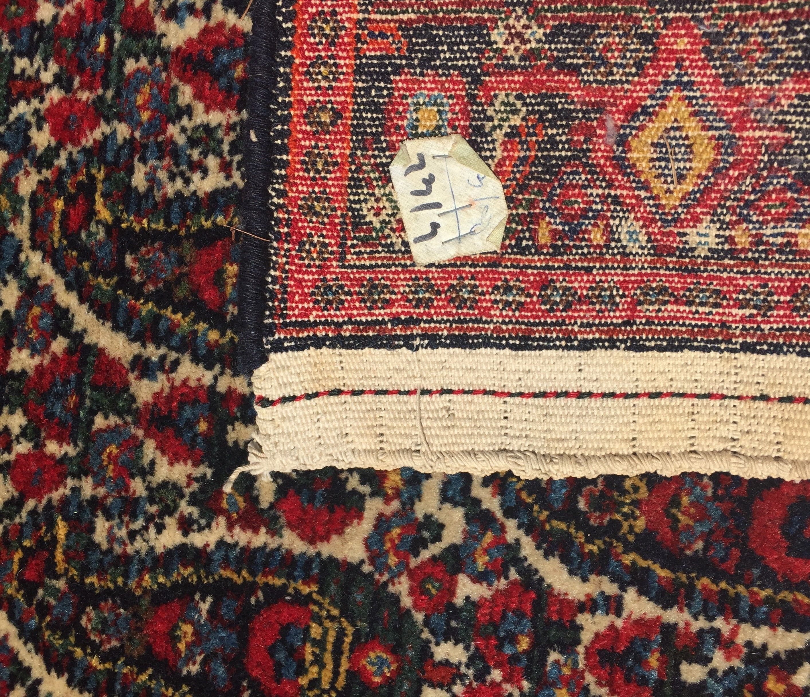 Oriental Persian Carpet Iran Kurdish Tribe SENNEH : 1.60 X 1.18 M