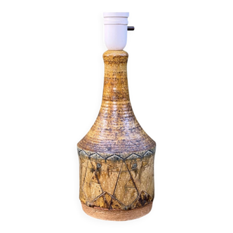 Lampe de table en grès danois, années 1960