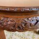 Antique coffee table in carved wood with dragons, China, circa 1940