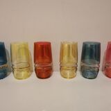 Multicolored orangeade service 60s