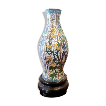 Soliflore vase in partitioned bronze China