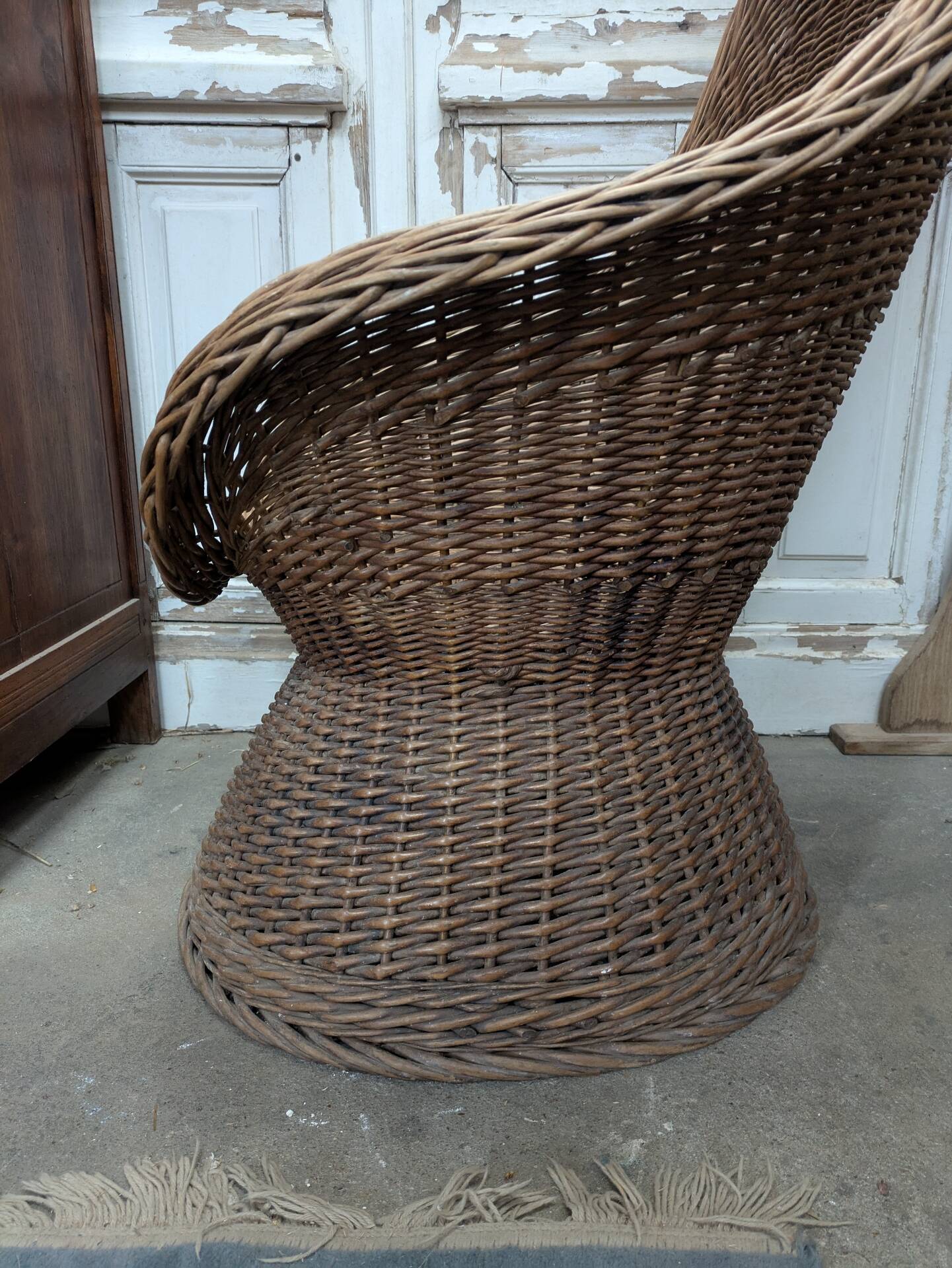 Grand fauteuil rotin