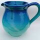 Vintage Mid-Century Ceramic Pitcher in Ombré Style