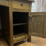 Bureau exotique hévéa massif 5 tiroirs maori