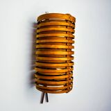JA “Junco” caned rattan wall lamp by Coderch for Tunds, 1960, Spain