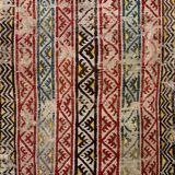 Vintage Turkish Mini Kilim 103x48 cm Wool Small Kelim Runner, shabby Chic