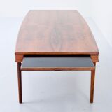 Table basse en bois de rose de Johannes Andersen Danemark années 1960