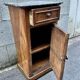 Petit chevet Meuble ancien Louis Philippe bois marbre