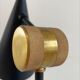 Lampe de table Tom Dixon modèle "Beat Table Light" en métal noir et laiton
