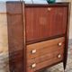 Vintage 60s mahogany secretary from Mobilor