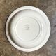 Round, deep Creil & Montereau dish in green earthenware, "Napoleon" service